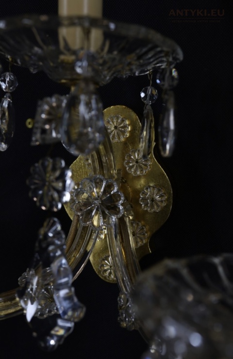 kinkiet maria teresa stary kryształowy