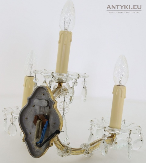 3 ramienny kinkiet w stylu maria teresa pałacowy