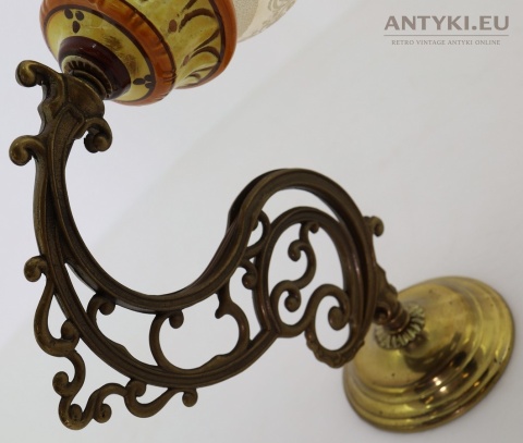 kinkiet francuski vintage sygnatura dep