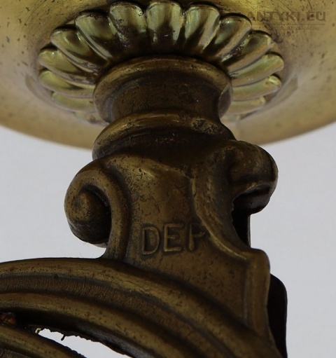 DEP sygnowanie na odlewie mosiężnym