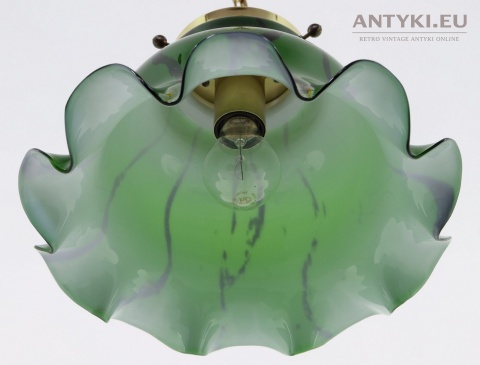 antyk murano falbany klosz bąbelkowy