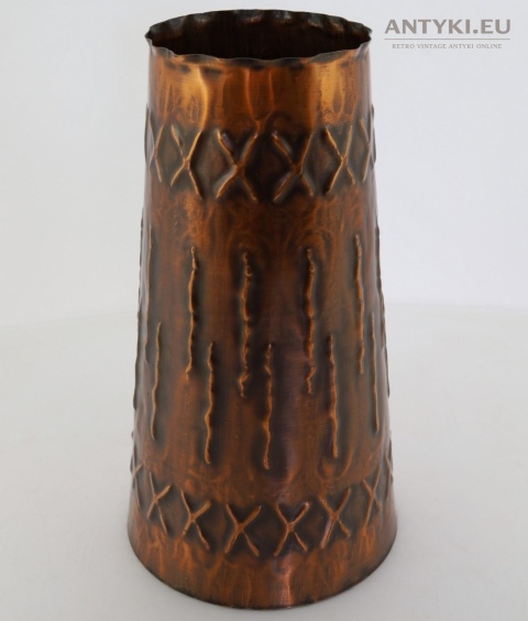 miedziana śmietniczka vintage