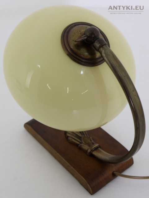 oryginalna lampa stołowa art deco