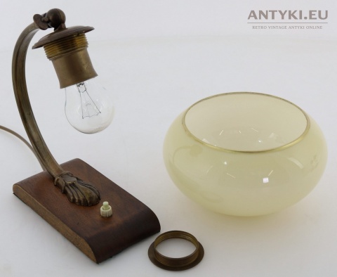 antyczna lampka biurkowa art deco