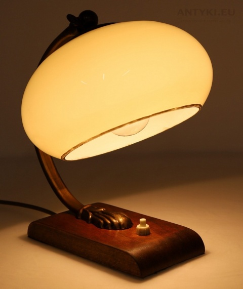 stara lampka stołowa art deco