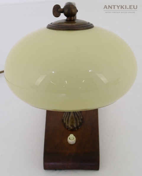 vintage lampa art deco z patyną