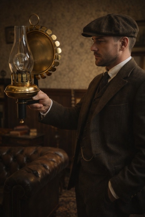 vintage mosiężny kinkiet ścienny