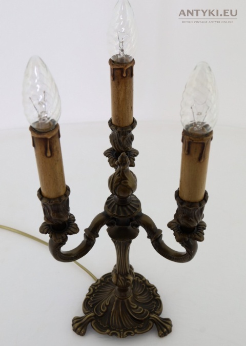 antyczna lampa stołowa rokoko