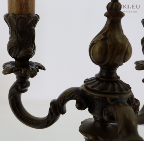 antyczne oświetlenie vintage barokowe