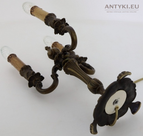 barokowe antyczne oświetlenie vintage