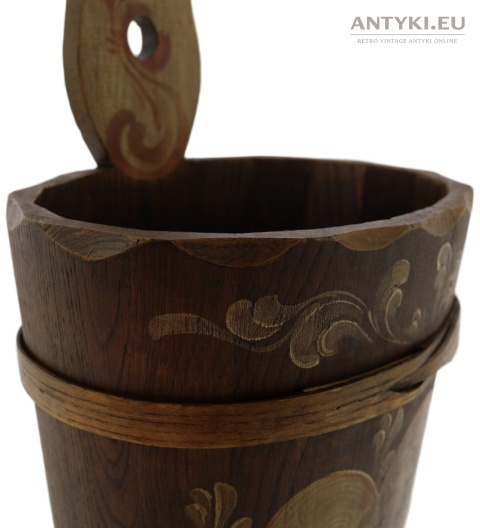 góralski dekoracyjny stojak drewniany