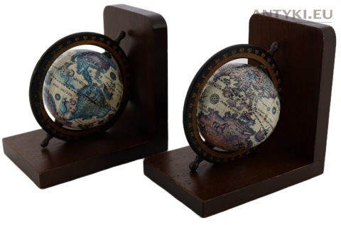 ozdobne podpórki biblioteczne stare