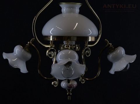 sufitowa retro lampa cottagecore