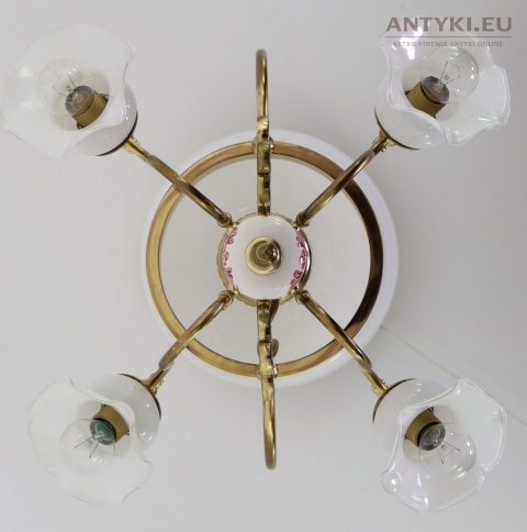 wisząca retro lampa cottagecore