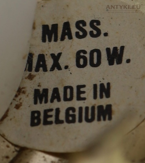 stara lampa sufitowa belgium