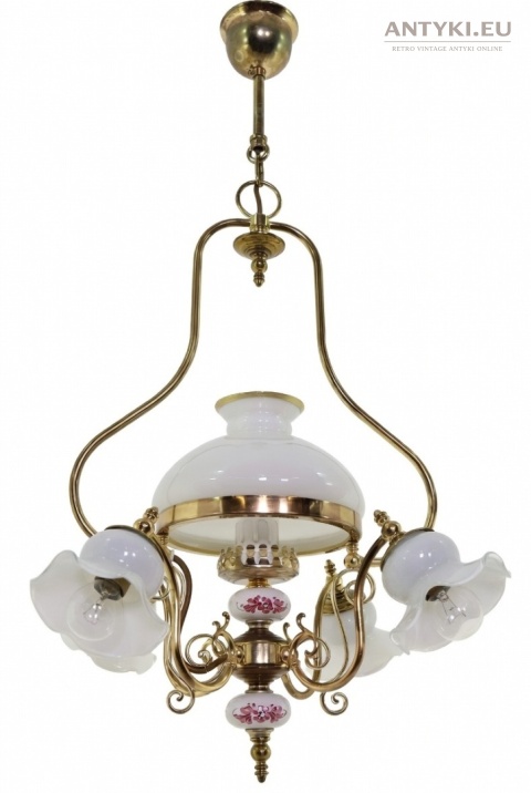 antyczna lampa sufitowa rustykalna