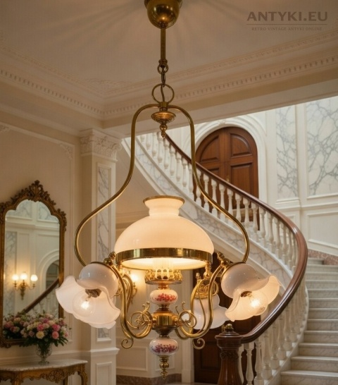 antyczne oświetlenie rustykalne