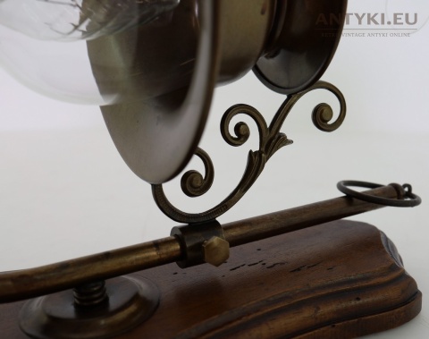 stylowa lampa ścienna drewno postarzane