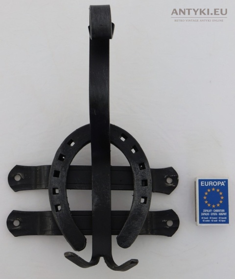 ciężki wieszak podkowa metal styl rustykalny