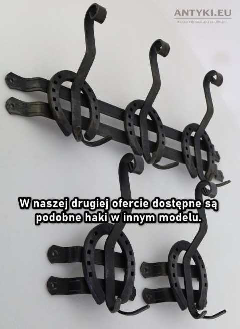 wieszak ścienny z podkowami