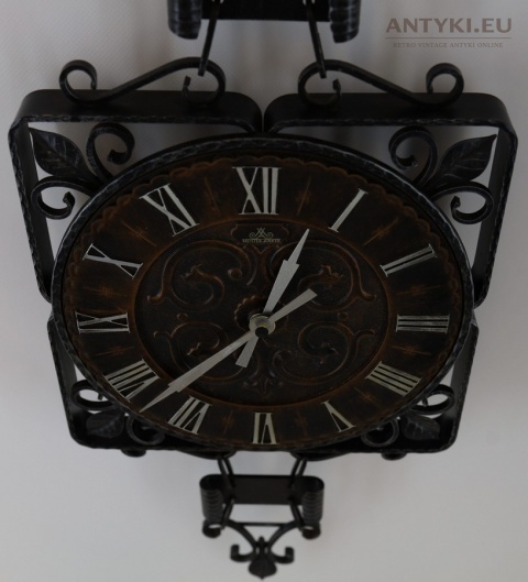vintage zegar ścienny z rzymskimi cyframi xl