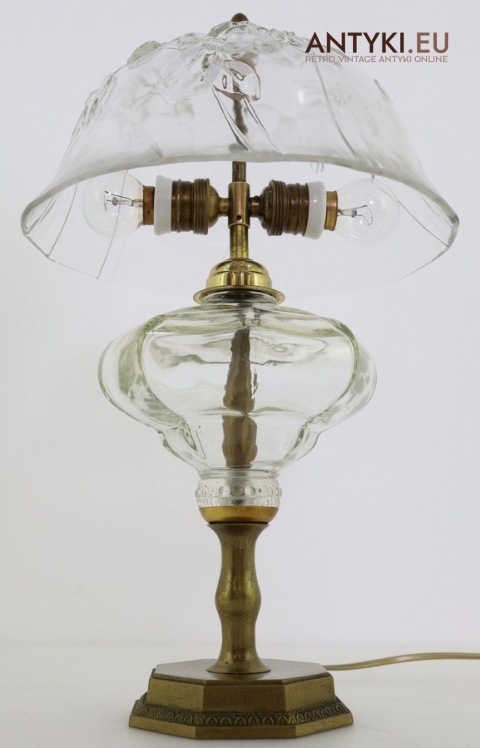 dekoracyjna lampa stołowa retro do holu