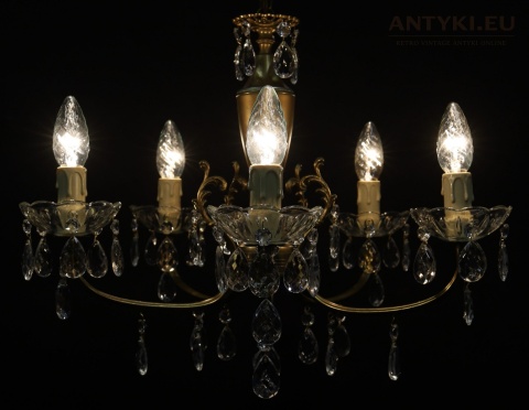 retro żyrandol vintage francja