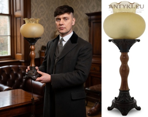 dekoracyjna lampka stołowa retro