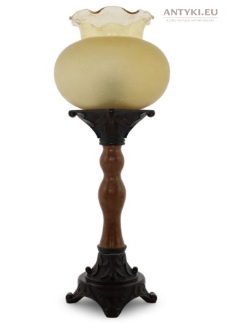 Stylowa lampa retro z kloszem bąbelkowym – vintage, oryginalna forma