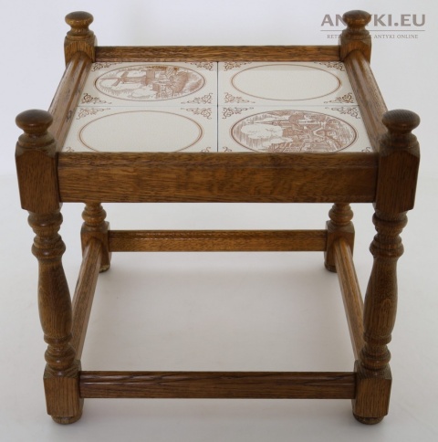 kwietnik vintage z ceramiką