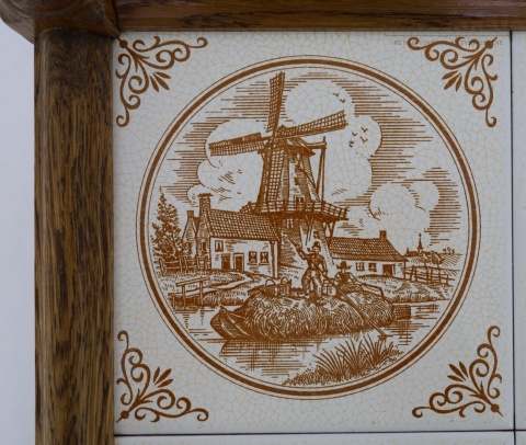 holenderski kwietnik drewniany vintage