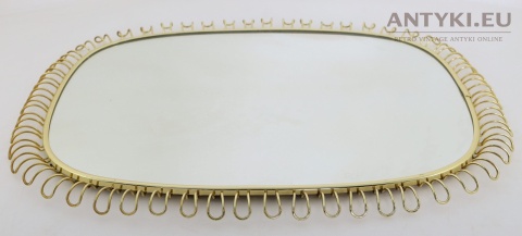 mid century modern antyczne lustro niemcy