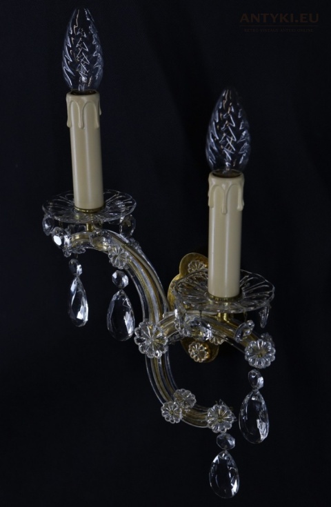 kryształowy kinkiet maria teresa