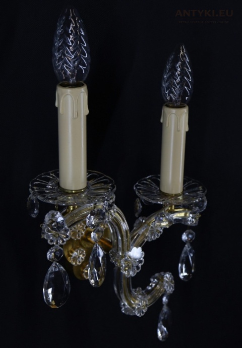 kinkiet maria teresa z kryształami