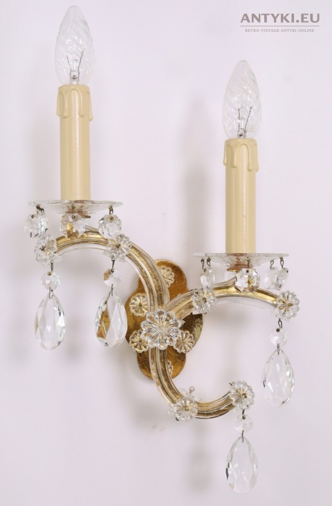 duży kinkiet maria teresa złoty