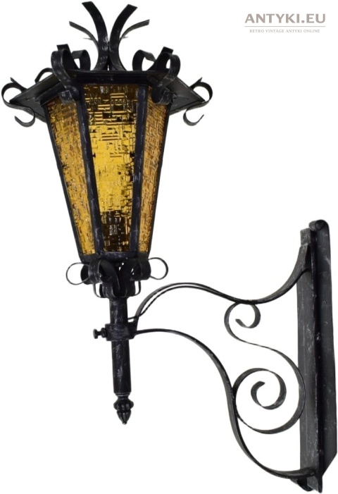 XXL! Zjawiskowa lampa ścienna zewnętrzna vintage – duża latarnia z Austrii