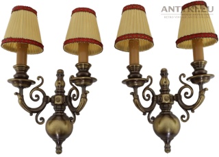 100% vintage oryginalne kinkiety w stylu Chippendale – Unikatowe lampy retro