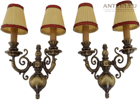 Oryginalne kinkiety vintage do salonu