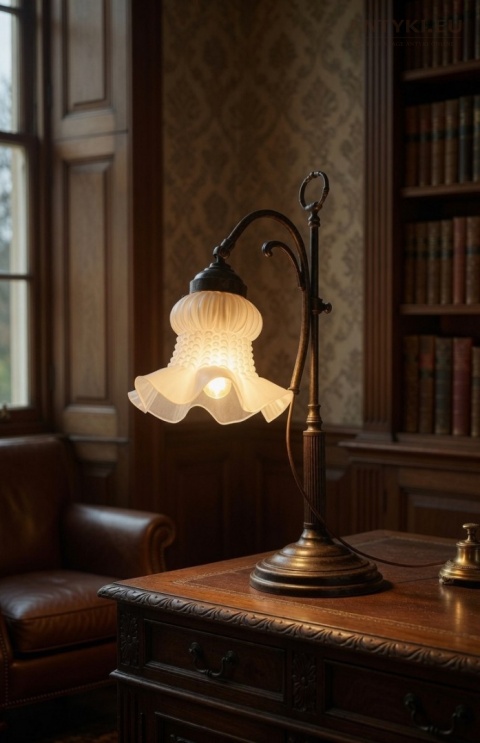 retro lampa z regulacją światła