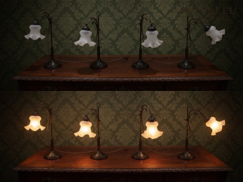 lampy stołowe na biurko antyczne