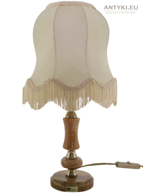 lampka onyksowa vintage