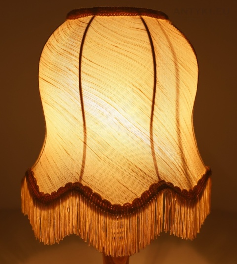 onyx lampa stołowa z abażurem retro