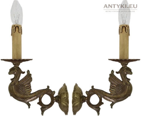 kinkiet retro elegancki gryf