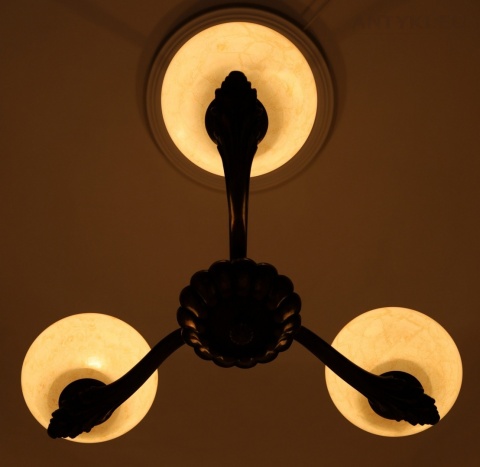 żyrandol klasyczny art deco