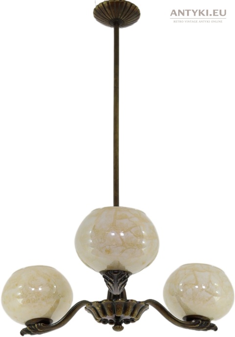 antyczny żyrandol Art Deco