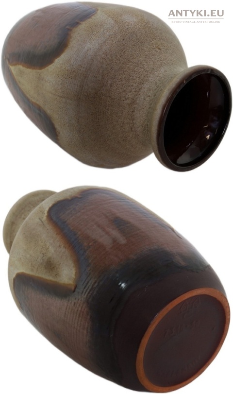 kawowy wazon z wypalanej gline