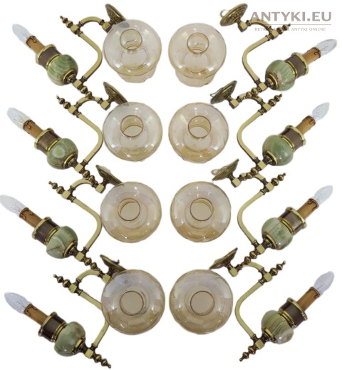 lampy ścienne onyksowe z epoki