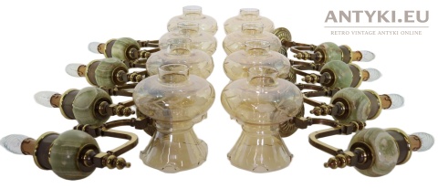 kinkiety onyksowe stylowe z epoki