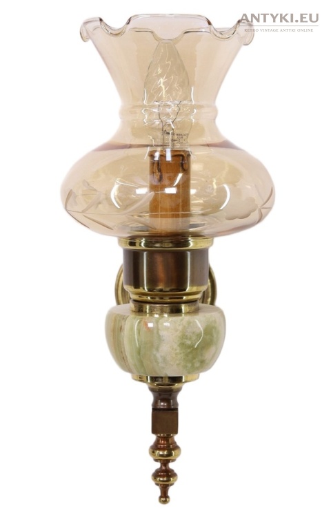 kinkiet onyksowy vintage