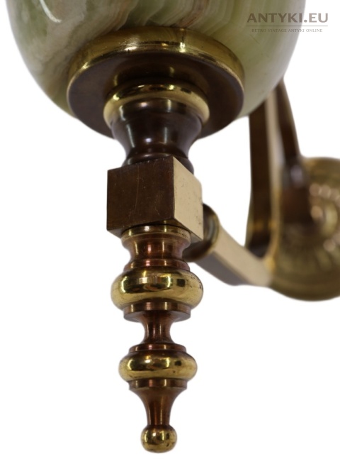 kinkiety z onyksu retro oświetlenie